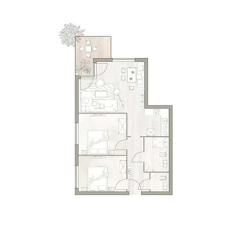 Apartament Binnendiek Haus 3 12 Böhl
